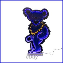 Kurt Adler Grateful Dead Dancing Blue Bear Outdoor Infinity Light, 26in Kurt Adler Grateful Dead Dancing Blue Bear Outdoor Infinity Light, 26in