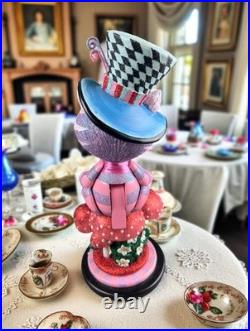 Kurt Adler Hollywood Cheshire Cat Nutcracker Alice Wonderland Mad Hatter NIB 15