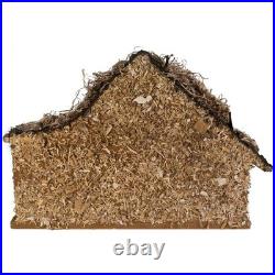 Kurt Adler Nativity Set with Stable and 10 Figures 12-Inch