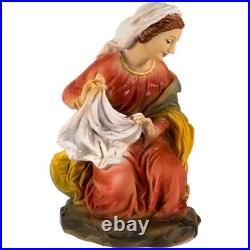 Kurt Adler Nativity Set with Stable and 10 Figures 12-Inch