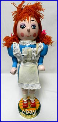 Kurt Adler WIZARD OF OZ Lion Scarecrow Tin Man Dorothy 14 Nutcrackers Set 4 Vtg