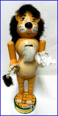 Kurt Adler WIZARD OF OZ Lion Scarecrow Tin Man Dorothy 14 Nutcrackers Set 4 Vtg