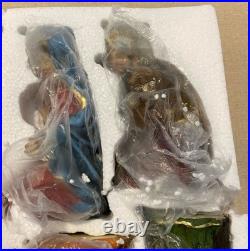 Kurt S. Adler 12.5-Inch Multicolor Nativity Figurines Table Piece, 10-Piece Set
