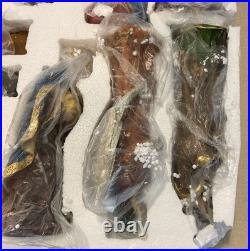 Kurt S. Adler 12.5-Inch Multicolor Nativity Figurines Table Piece, 10-Piece Set