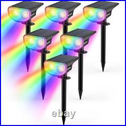 Kyosho Solar Spot Lights Outdoor, IP67 Waterproof 6 Pack, Multicolor