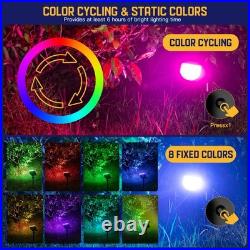 Kyosho Solar Spot Lights Outdoor, IP67 Waterproof 6 Pack, Multicolor