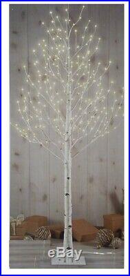 LED 7-FT Birch Tree with 280 White Lights