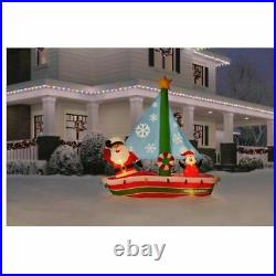 LED Christmas Airblown Inflatable Lot Santa Surf Jet Ski Boat Florida Tropical