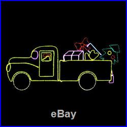 LED Christmas Rope Light Holiday Gift Truck Outdoor Yard Display Large Animated