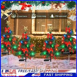 LED Christmas Tree Solar Lights Stake Lamp Path Garden Outdoor Multi-Xmas Decors