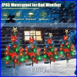 LED Christmas Tree Solar Lights Stake Lamp Path Garden Outdoor Multi-Xmas Decors