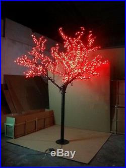 LED Christmas wedding outdoor artificial cherry blossom tree light 6.5ft 1152LED