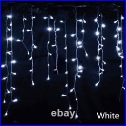 LED Curtain Lights String Fairy Outdoor Garden Christmas Wedding Party Icicle US