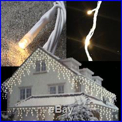 LED Eisregen Lichterkette Snowmotion Schneefall Effekt Eiszapfen Schneefall