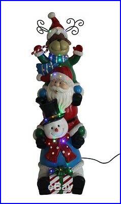 LED Large Santa, Snowman & Reindeer statue