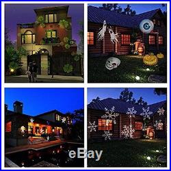 LED Laser Halloween and Christmas Holiday Lights Projector for Outdoors