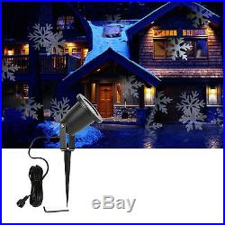LED Light Projector Spotlight Snowflake White Party Christmas Holiday Decor Xmas