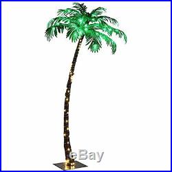 LED Lighted Artificial Hawaii Palm Tree Lamp Home Garden Party Decor, 5 ft New