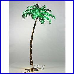 LED Lighted Artificial Hawaii Palm Tree Lamp Home Garden Party Decor, 5 ft New