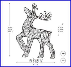 LED Lighted Reindeer Outdoor Christmas Decoration LED Lighted Reindeer Outdoor Christmas Decoration