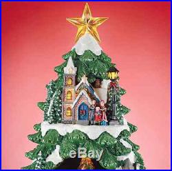 LED Lighted Tree with Animated Scene & Music 20 Christmas Decorations