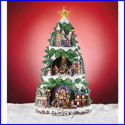 LED Lighted Tree with Animated Scene & Music 20 Christmas Decorations
