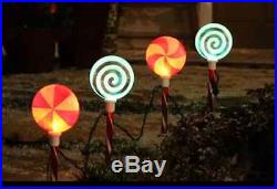 LED Lightshow Xmas Glitter Lollipop Pathway Light (4 Set), outdoor, yard decor