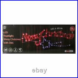 LED Merry Christmas & Star Rope Light Indoor Garden Multi Function Decoration