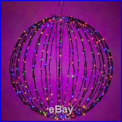 LED Multicolor Christmas Light Ball Sphere Outdoor Lighted Decorations NEW