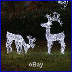 LED Outdoor Acrylic Reindeer Christmas Decoration Micro Wire Indoor Garden