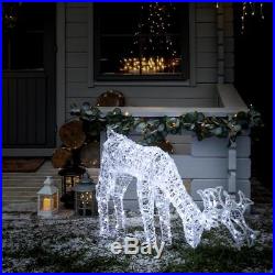 LED Outdoor Acrylic Reindeer Christmas Decoration Micro Wire Indoor Garden