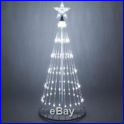 LED Outdoor Christmas Light Show Motion Tree White Color 3D Display Decor NEW