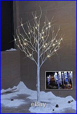 LED Tree 6FT Birch Decoration Light Warm White Chirstmas Bendable Branches New