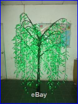 LED Willow Tree Outdoor Christmas Tree Light LED Lamp 1,008 LED Bulbs Green 6ft