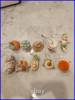 LENOX Autumn Favorites 10-piece Ornament Set