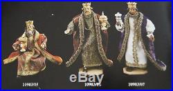 LEPI Krippefiguren Heilige drei Könige Bekleidet beweglich Italy
