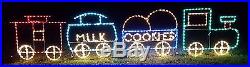 LG Toy Christmas Train Outdoor Holiday LED Lighted Decoration Steel Wireframe