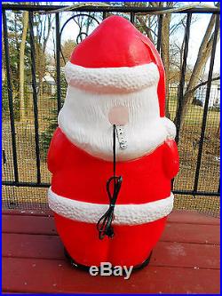 LG Vintage Union Products Christmas Santa Claus Light Blow Mold 32 Winter Decor