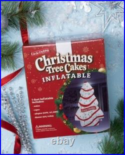 LITTLE DEBBIE Viral Inflatable Lighted 7 Ft Christmas Tree In White Vanilla NIB