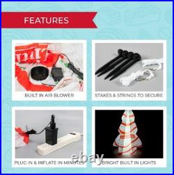 LITTLE DEBBIE Viral Inflatable Lighted 7 Ft Christmas Tree In White Vanilla NIB