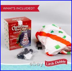 LITTLE DEBBIE Viral Inflatable Lighted 7 Ft Christmas Tree In White Vanilla NIB
