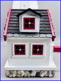 LL Bean Lighthouse Advent Calendar Wooden Christmas Decor Original Box Styrofoam