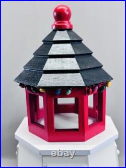 LL Bean Lighthouse Advent Calendar Wooden Christmas Decor Original Box Styrofoam