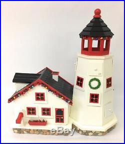 LL Bean Wooden Lighthouse Calendar Christmas Count Down Advent Drawers