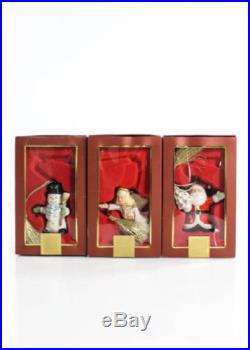 LOT 4 NEW IN BOX LENOX Santa Snowman Angel Christmas Holiday Ornaments
