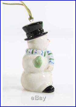 LOT 4 NEW IN BOX LENOX Santa Snowman Angel Christmas Holiday Ornaments