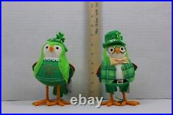 LOT OF 2 NWT Spritz Fabric Birds Laddie & Lucky 2020 St. Patrick's Day