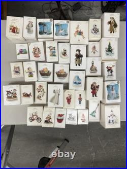 LOT OF 36 Hallmark KEEPSAKE CHRISTMAS ORNAMENTS LIGHT, SANTA, MAGIC, BALLS