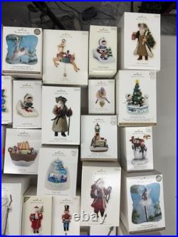 LOT OF 36 Hallmark KEEPSAKE CHRISTMAS ORNAMENTS LIGHT, SANTA, MAGIC, BALLS