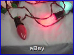 LOT OF 7 VINTAGE CHRISTMAS LIGHTS C9 STRING 2 ONLY WITH BULBS
